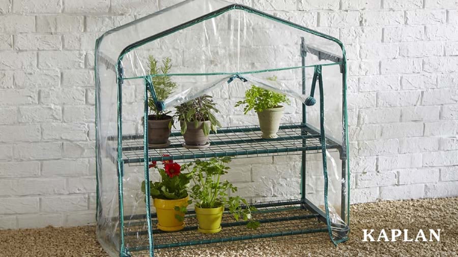 Classroom greenhouse used for indoor and outdoor gardening