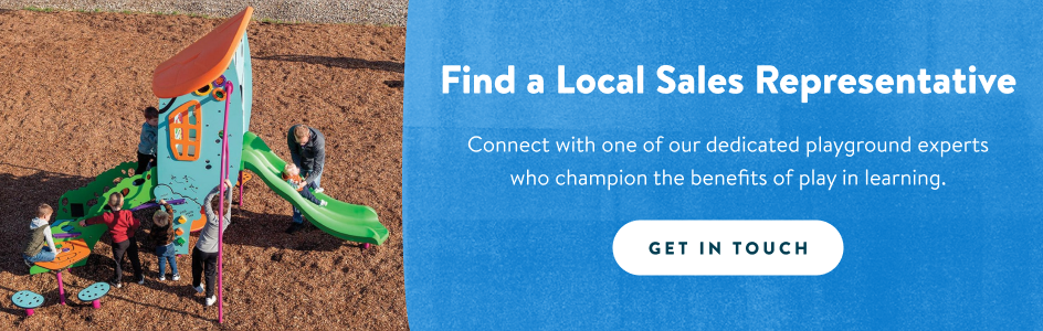 Find a local sales representative! Connect with one of our dedicated playground experts who champion the benefits of play in learning. Get in touch!