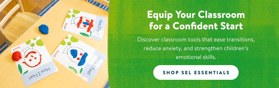 Equip your classroom for a confident start. Discover classroom tools that ease transitions, reduce anxiety and strengthen children's emotional skills. Shop SEL essentials.