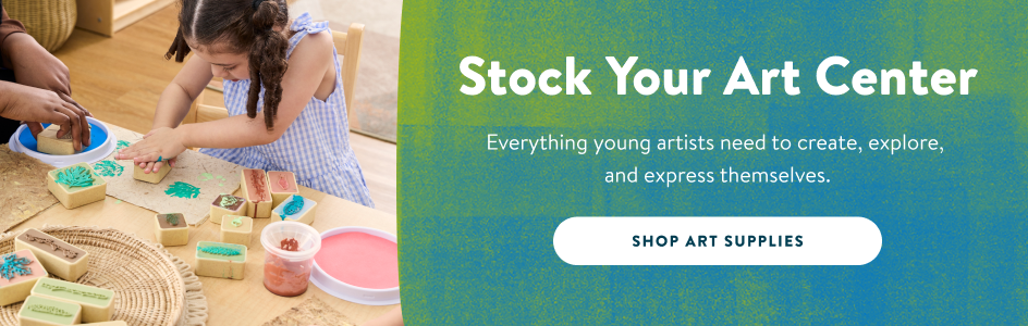 Stock your art center! Everything young artists need to create, explore, and express themselves. Shop art supplies!