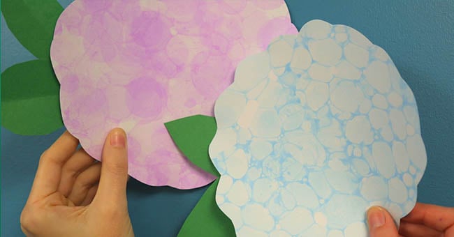 Bubble Art Hydrangeas