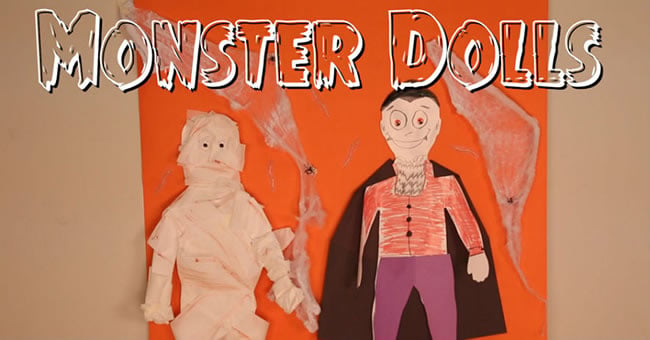 Halloween Crafts for Kids: Monster Dolls | Kaplan Early Learning Company