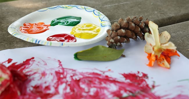 Nature Paintbrush Art Activity | Kaplan Early Learning Company