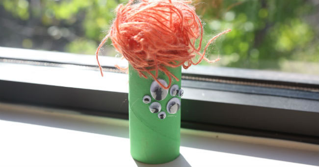 Green Monster Halloween Paper Roll Design