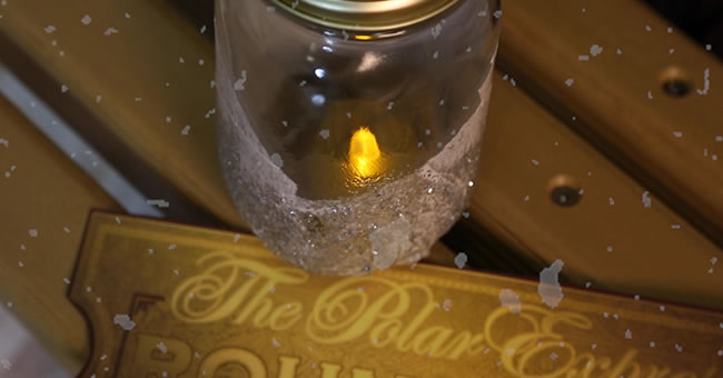 Polar Express Inspired Lantern