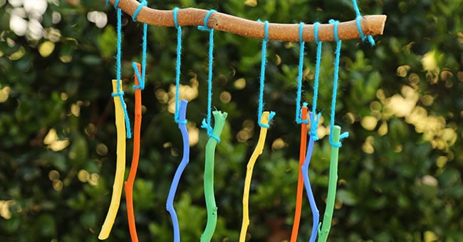 rainbow wind chimes | Kaplan Early Learning Company