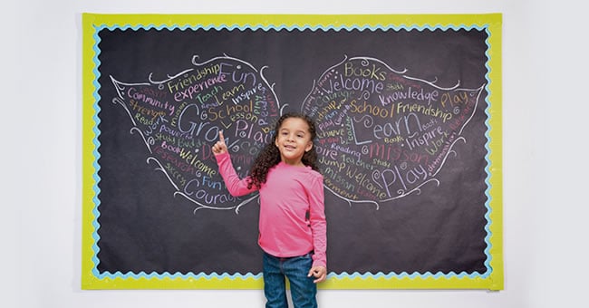 Inspirational Word Cloud Wings | Kaplan Early Learning Company